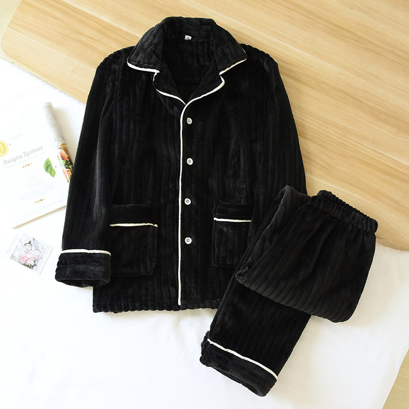 Coral Fleece Pajama Set for Men & Women