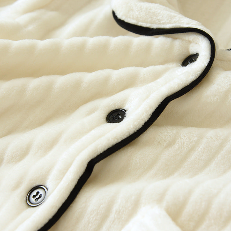 Coral Fleece Pajama Set for Men & Women