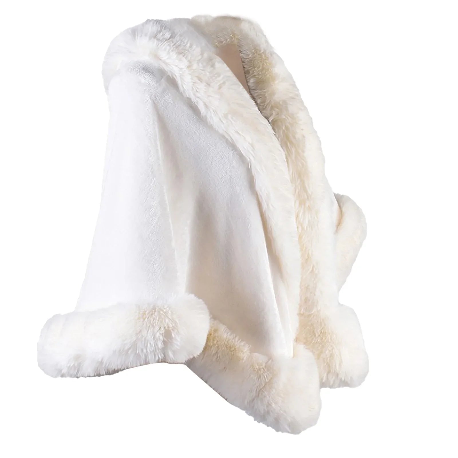 Arden Faux-Fur Winter Shawl