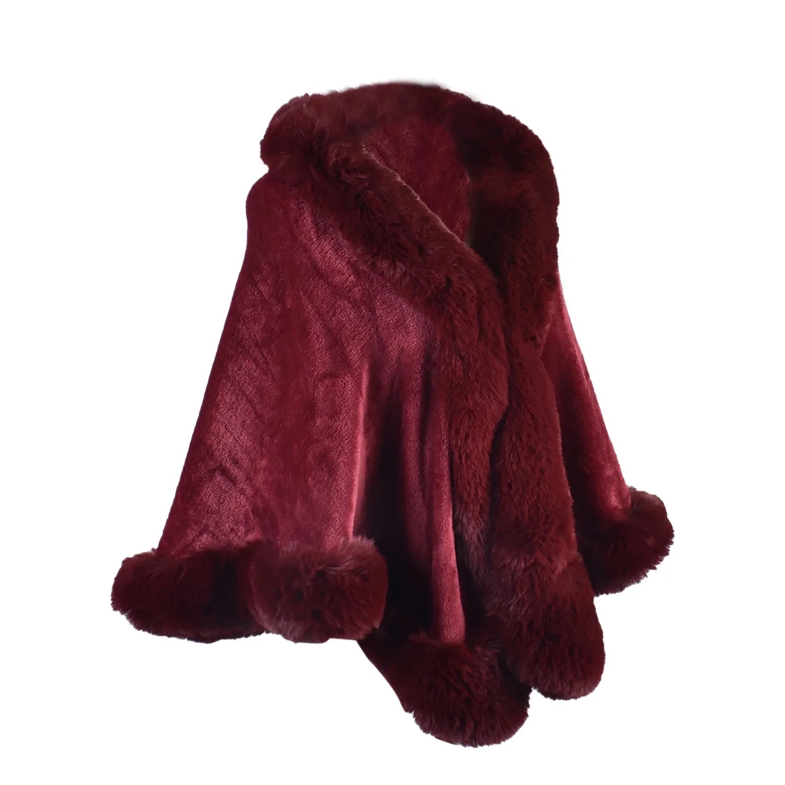 Arden Faux-Fur Winter Shawl